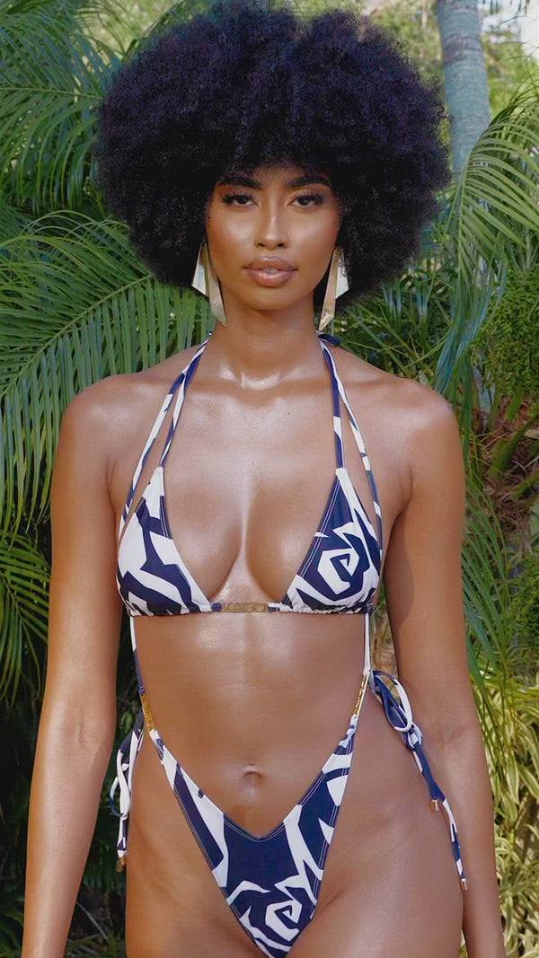 Black and White bikini on body