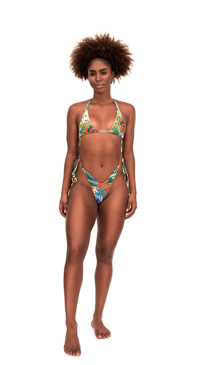 Front of Multicoloured bikini on body
