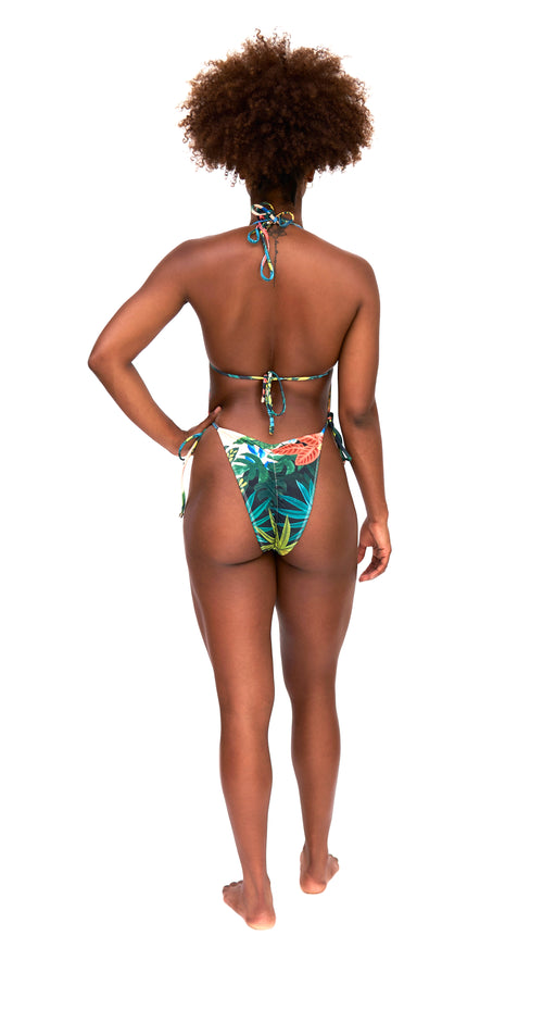 Back of Multicoloured bikini on body